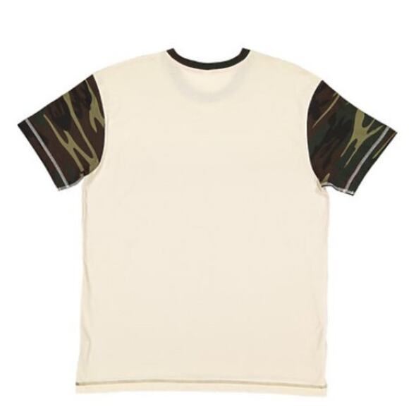 Code Five Adult Fashion Camo Tee Natural/Green Woodland/Orange Size Large - Picture 2 of 3